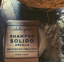 Shampoo Solido - Arcilla, Coco y Árbol de te (Cabello Graso)