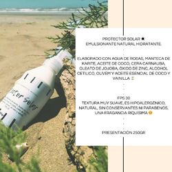Protector Solar Emulsionante natural hidratante.